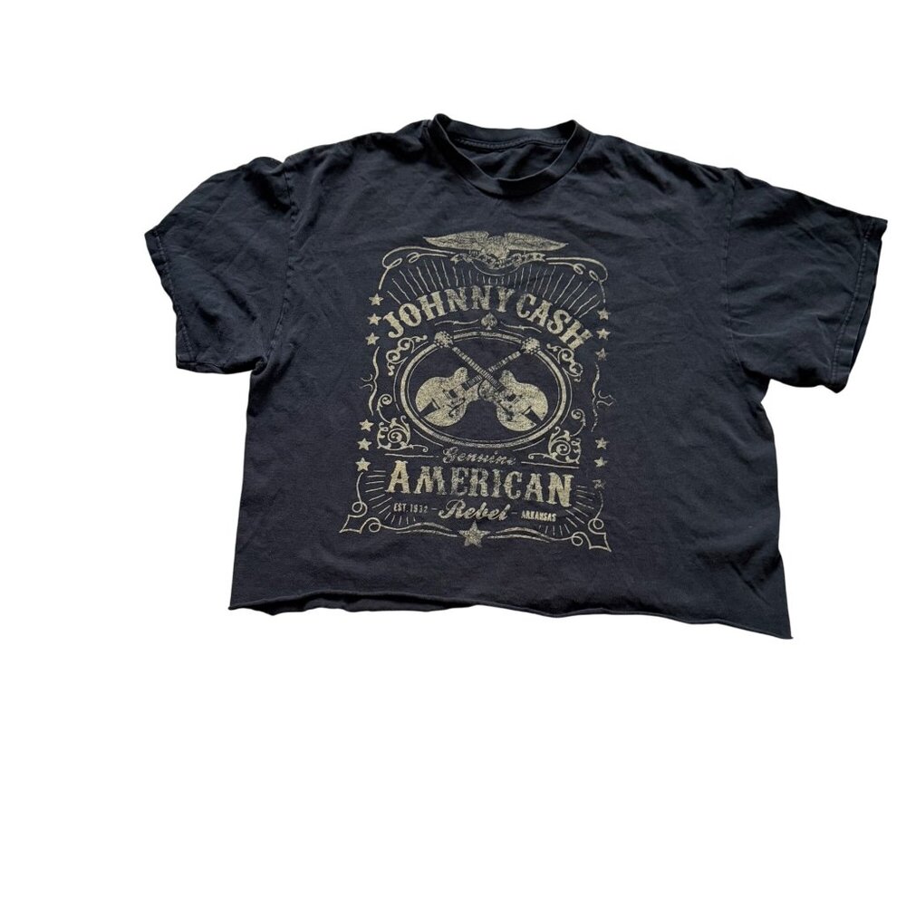 Zion Johnny Cash Black Graphic T-Shirt Genuine American Rebel Arkansas